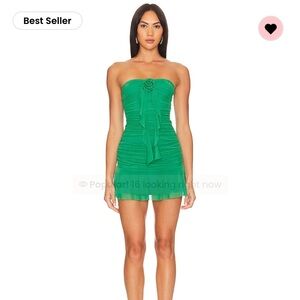 NWOT | Revolve Chelsea Mini Dress Kelly Green